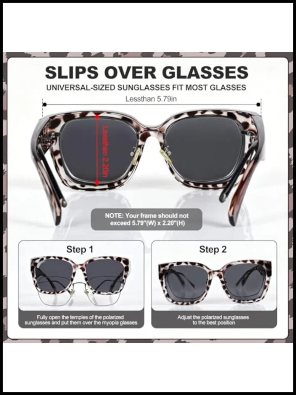 3 Pack Polarized Fit Over Sunglasses UV400 for Men and Women